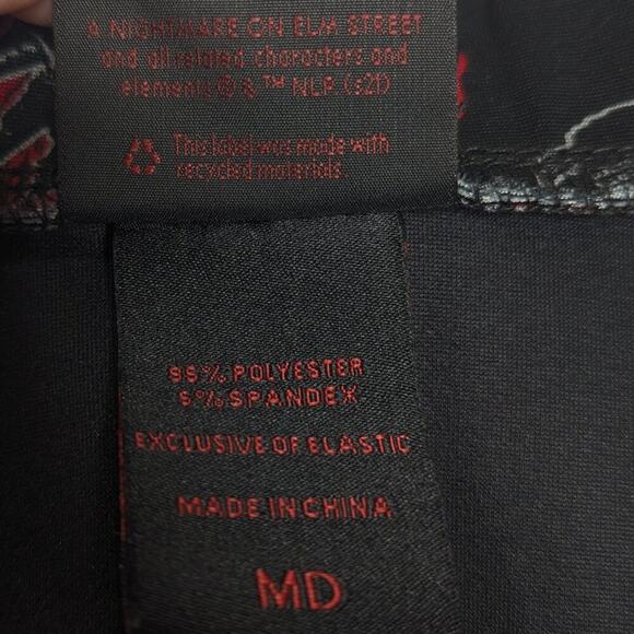 Hot Topic A Nightmare On Elm Street Black Red O-Ring Zip Front Suspender Skirt M - Picture 7 of 9